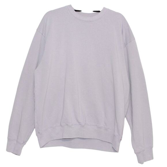 Sporty & Rich Crewneck Sweatshirt in Pale Purple Size Large Made in USA - Picture 1 of 5